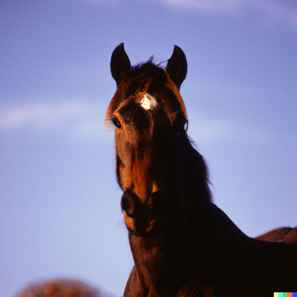 a horse, photograph, Kodachrome
